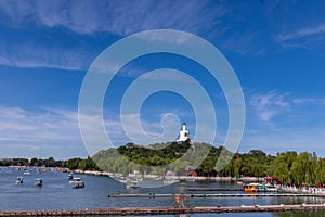 Beihai park is one of the sixteen new scenic spots in Beijing, China. photo